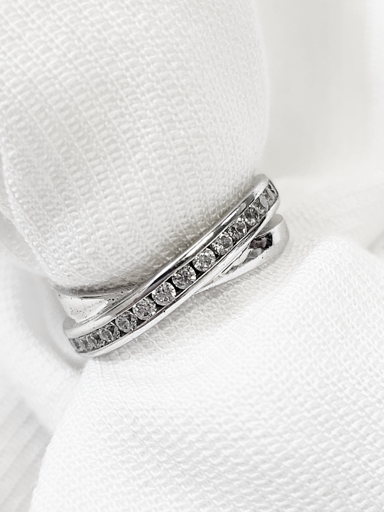 Bague Craquante – Argent et zirconium