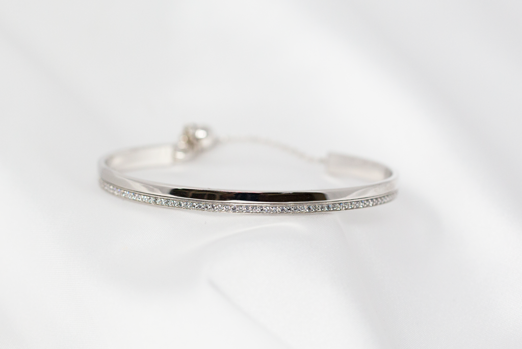 Bracelet Déesse en argent et zirconium