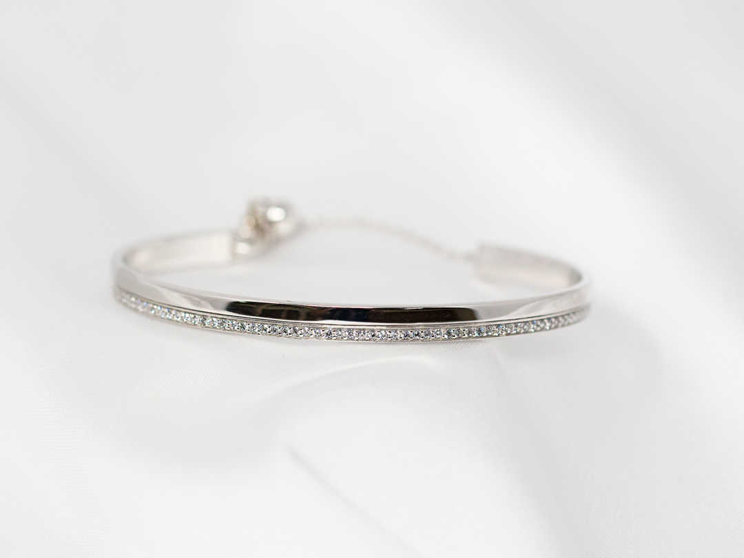 Bracelet Déesse en argent et zirconium