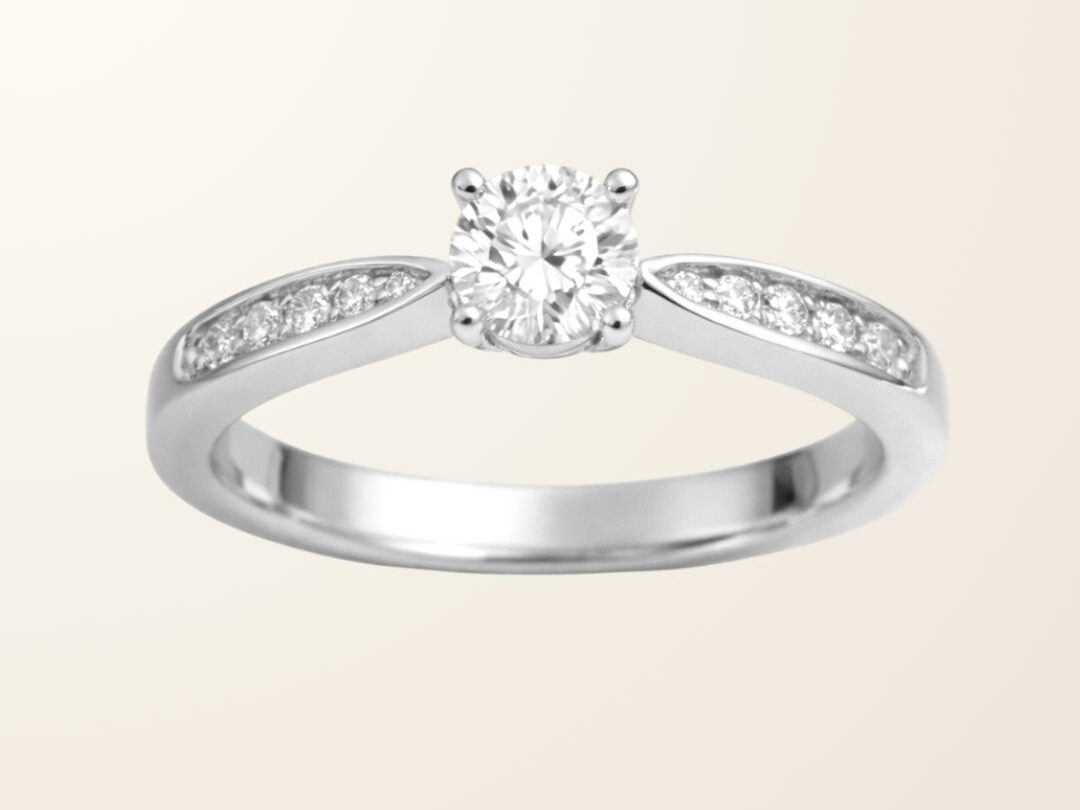 Bague Léa - Or blanc 18cts & Oxydes