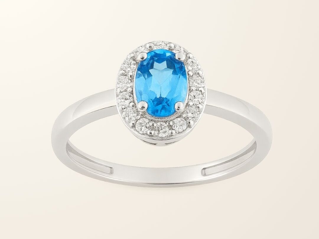 Bague Célia - Or blanc 18cts & Oxydes