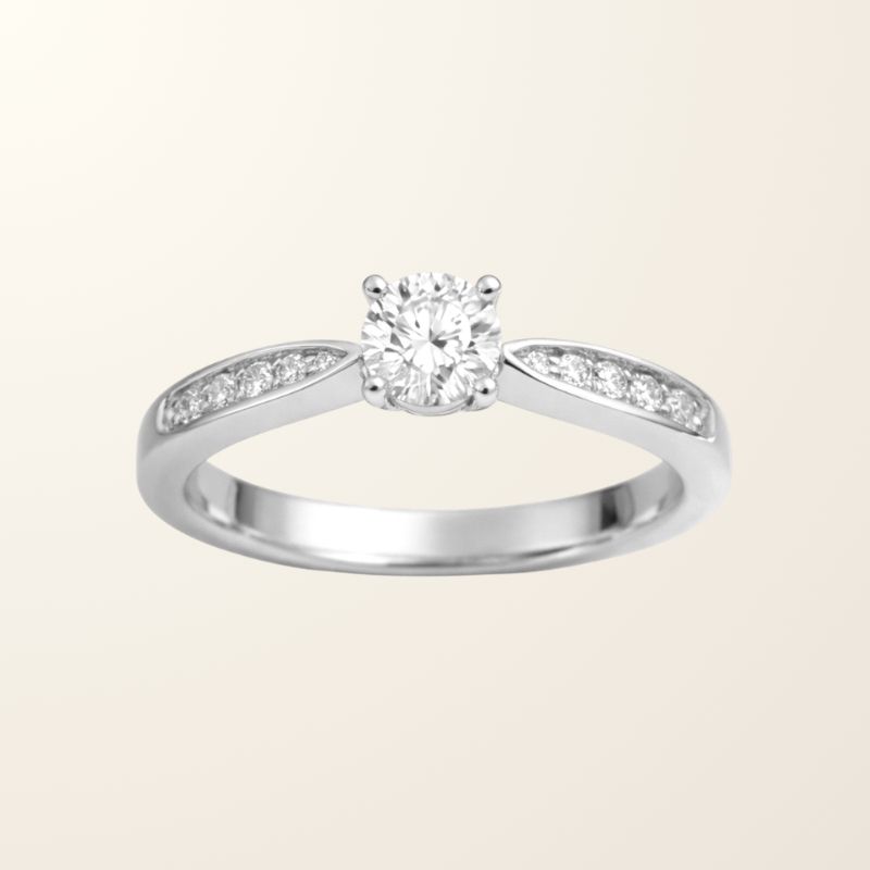 Bague Léa - Or blanc 18cts & Oxydes