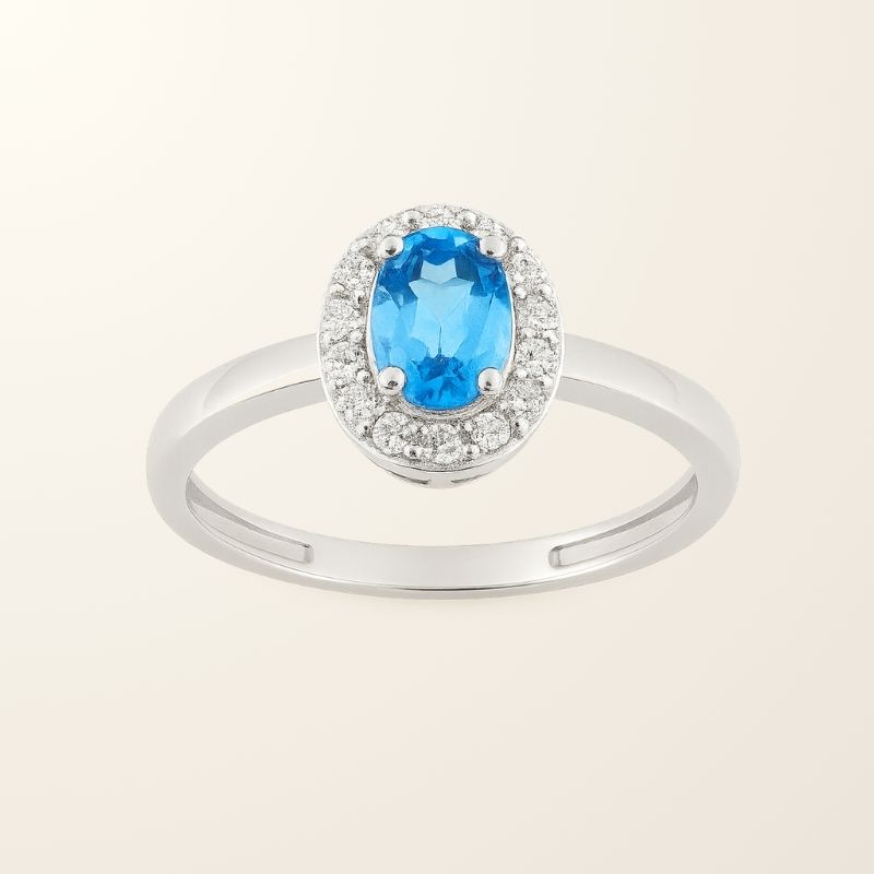 Bague Célia - Or blanc 18cts & Oxydes