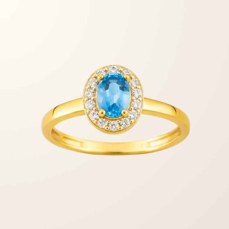 Bague Célia - Or jaune 18cts & Oxydes