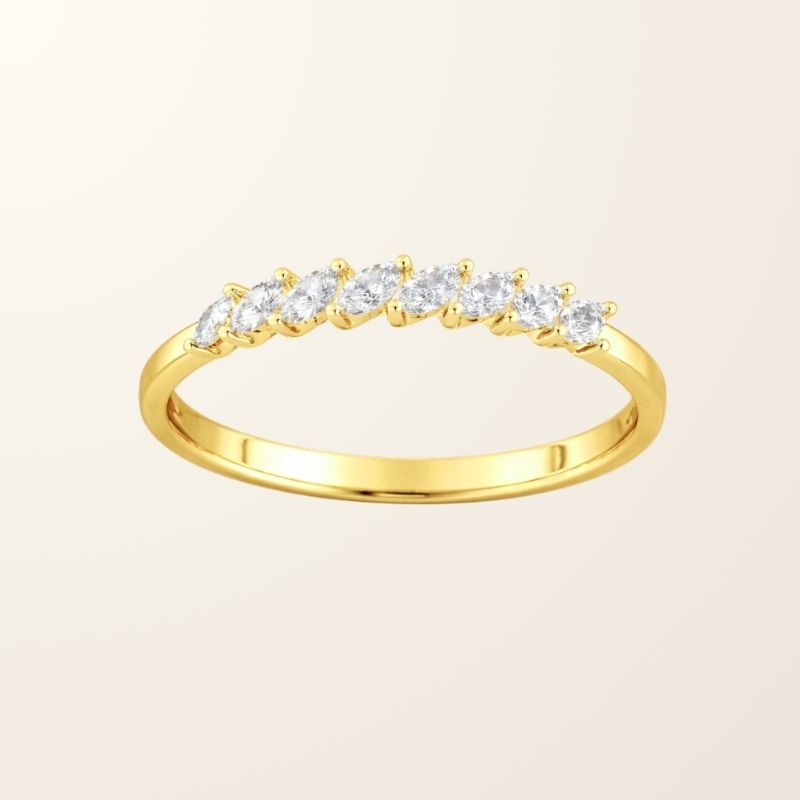 Bague Louise - Or jaune 9cts & Oxydes