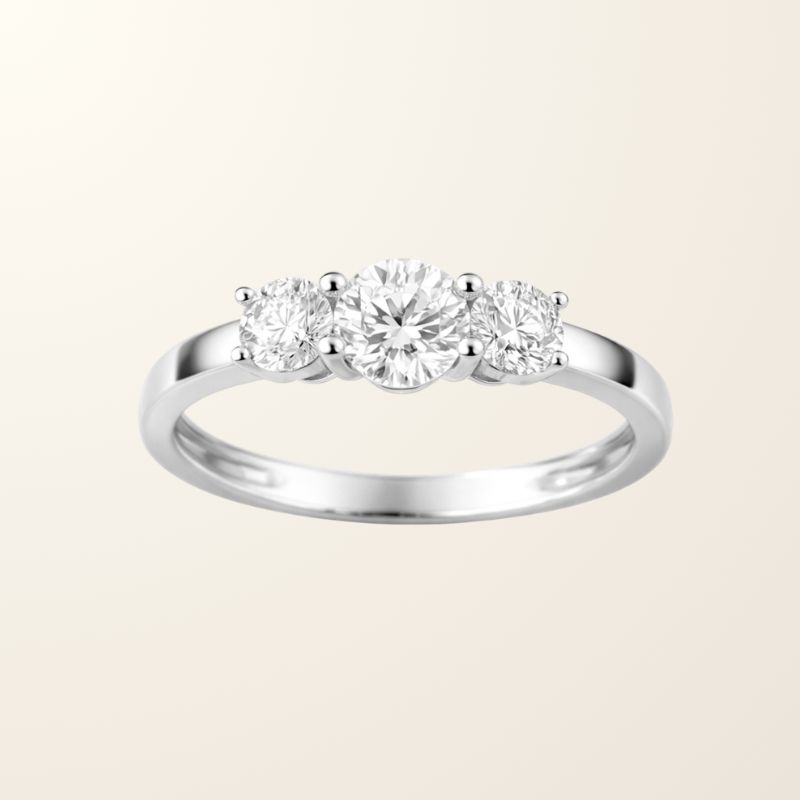 Bague Marie - Or blanc 18cts & Oxydes