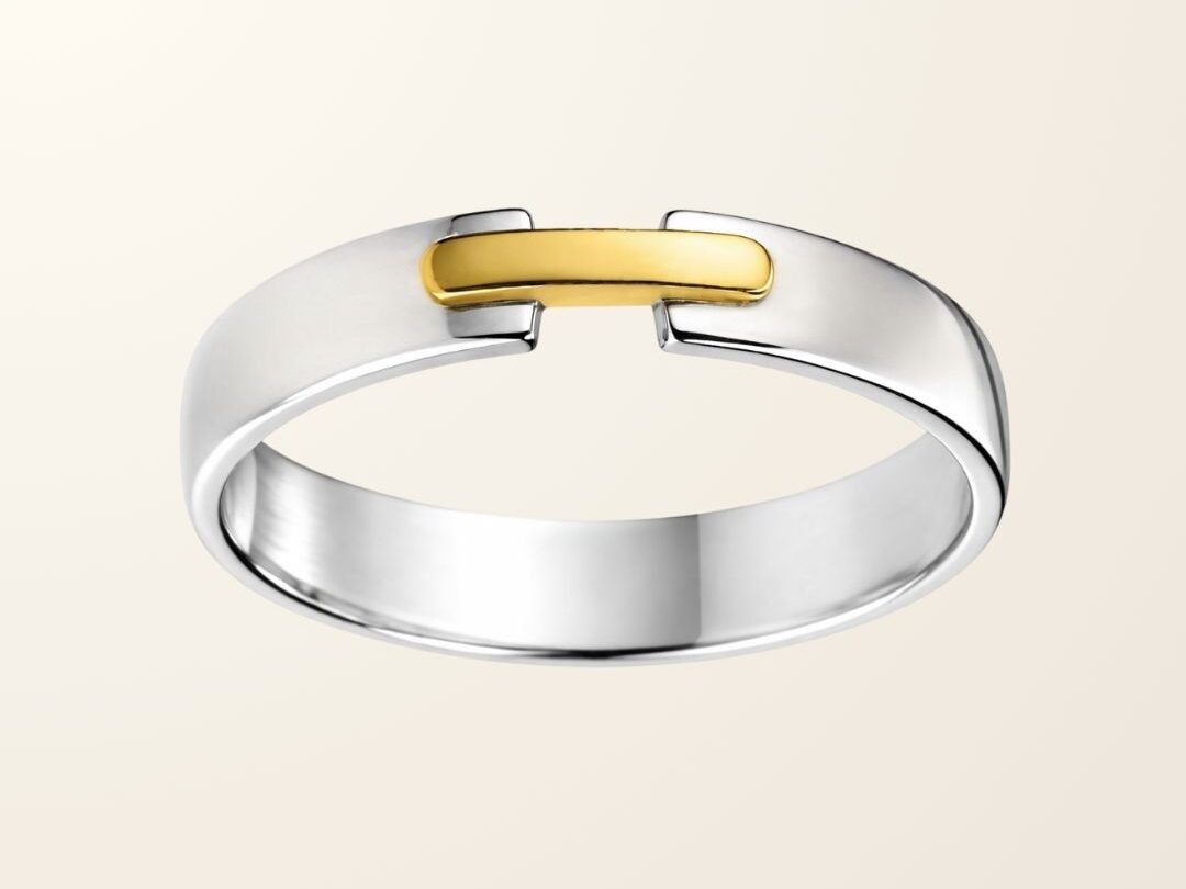 Bague Roméo - Or bicolore 9cts