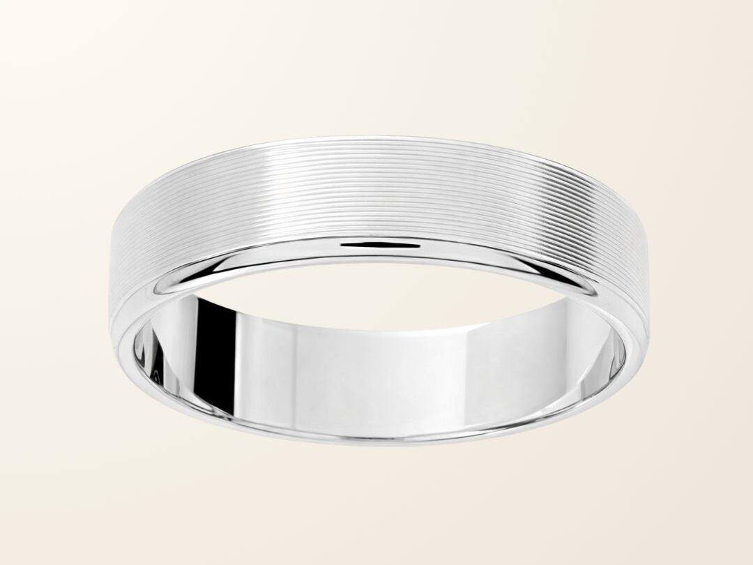 Bague Adam - Or blanc 9cts