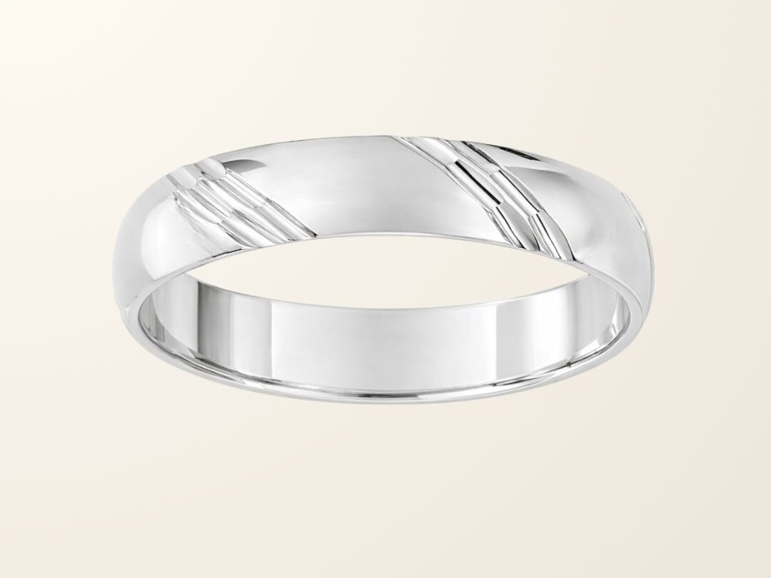 Bague Jules - Or blanc 9cts