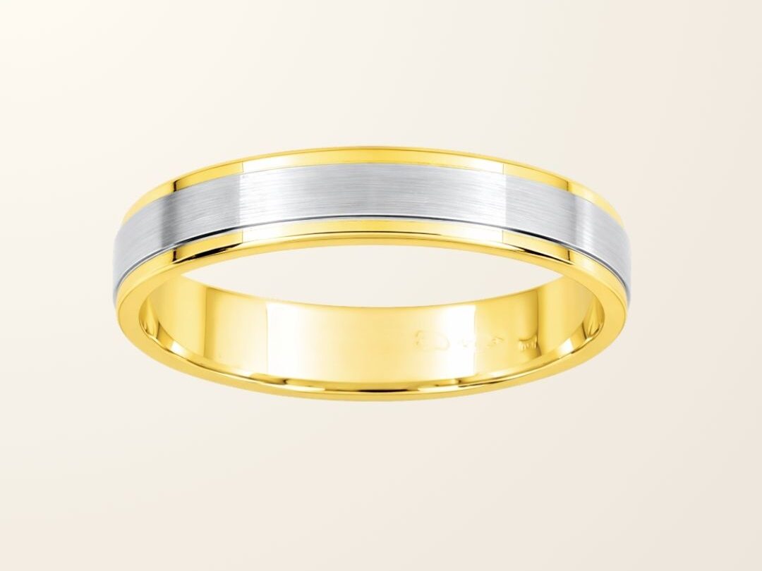 Bague Hugo - Or bicolore 9cts