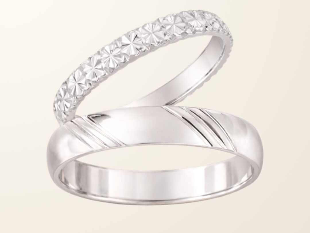 Duo Les Audacieux - Or blanc 9cts