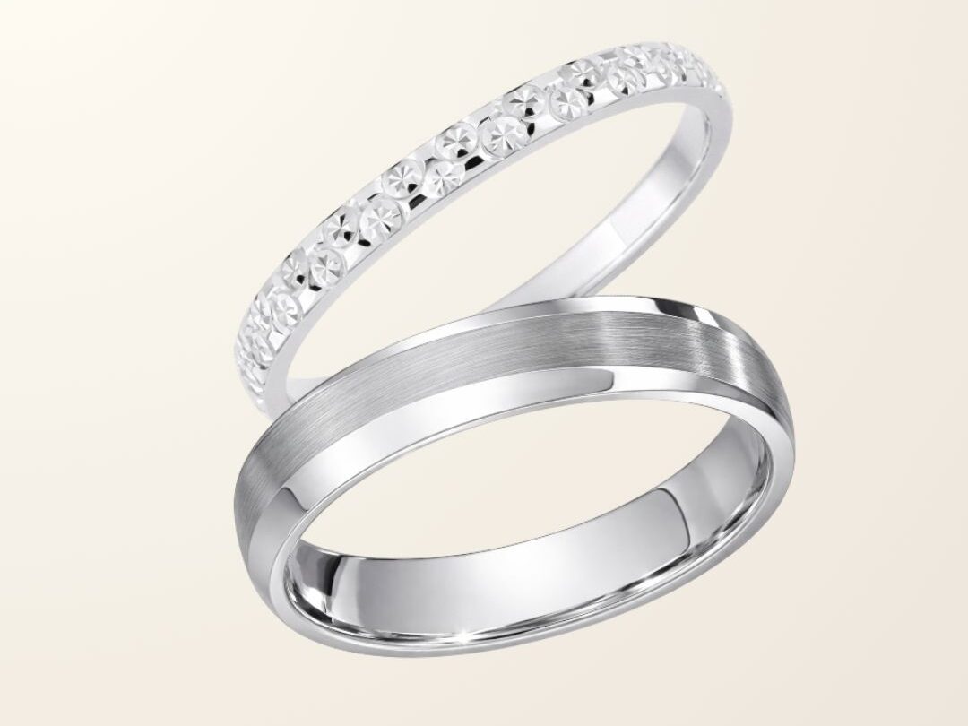 Duo Les Inséparables - Or blanc 9cts