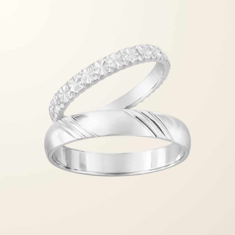 Duo Les Audacieux - Or blanc 9cts