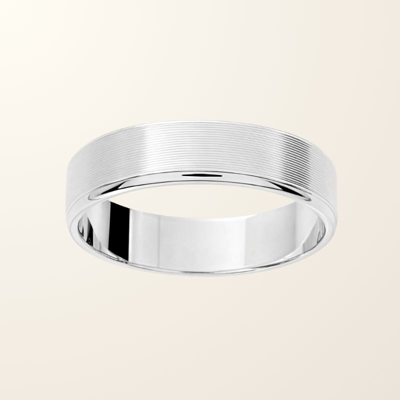 Bague Adam - Or blanc 9cts