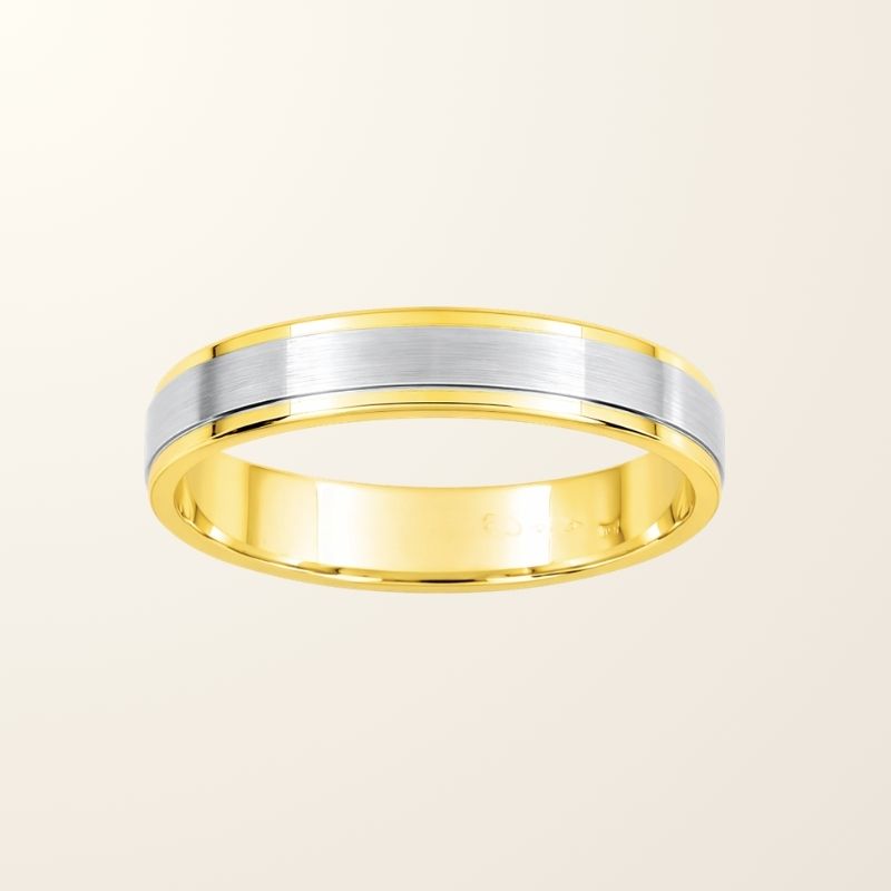 Bague Hugo - Or bicolore 9cts