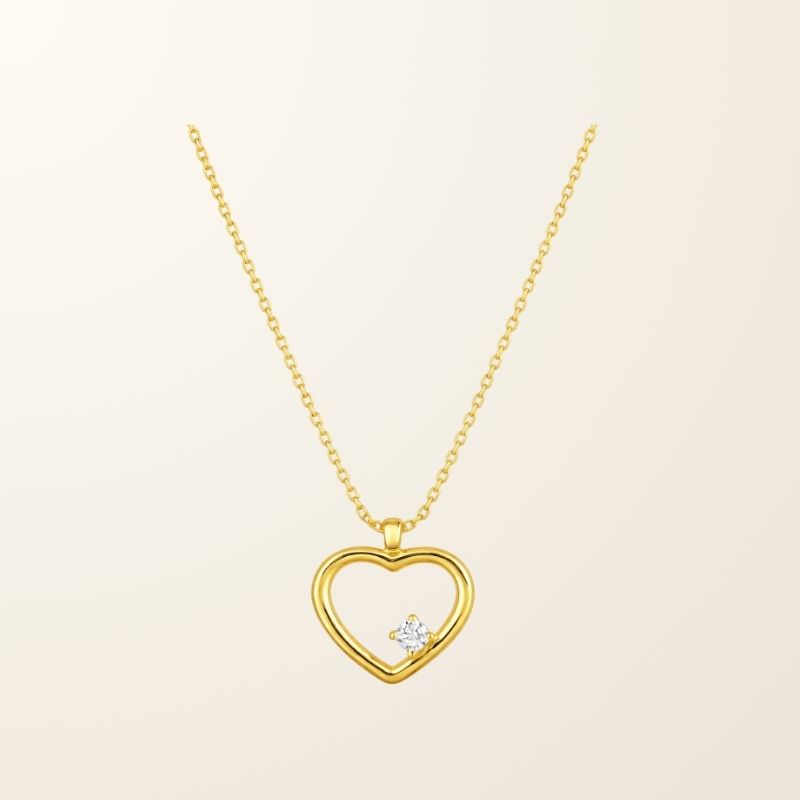 Collier Douce - Or jaune 9cts & Oxyde