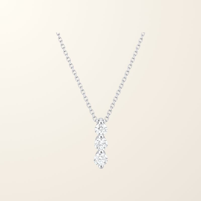 Collier Kelly - Or blanc 9cts & Oxydes