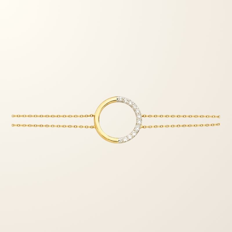 Bracelet Nora - Or jaune 9cts & Oxydes