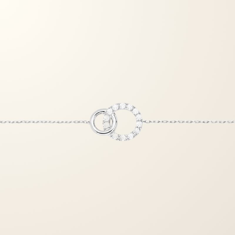 Bracelet Lila - Or blanc 9cts & Oxydes