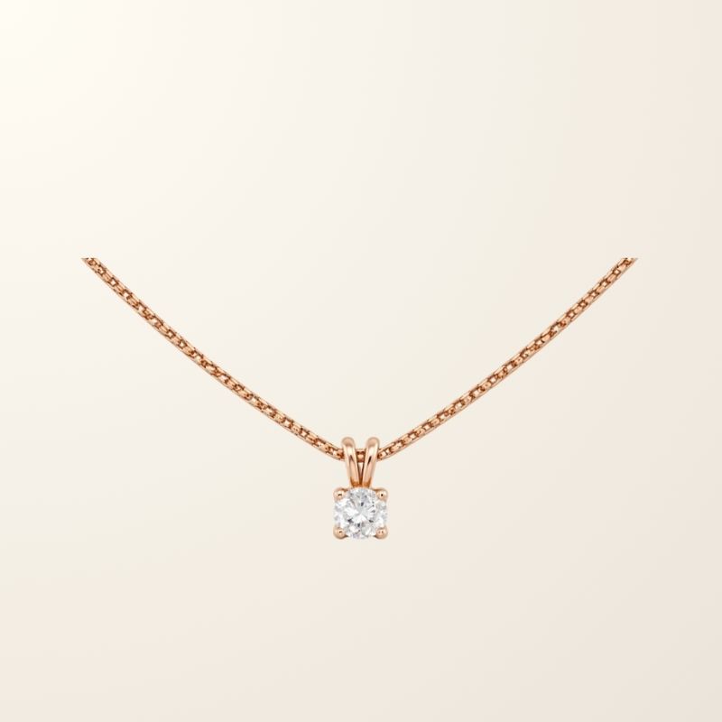 Collier Lorie - Or rose 18cts & Diamant Naturel 0.05cts